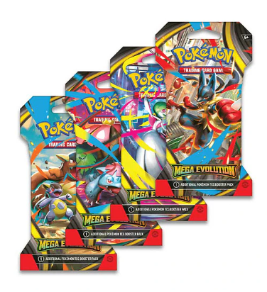 Pokemon TCG Mega Evolution - Booster Sleeved