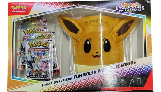 Pokemon Evoluciones Prismaticas Coleccion Especial Con Bolsa Para Accesorios