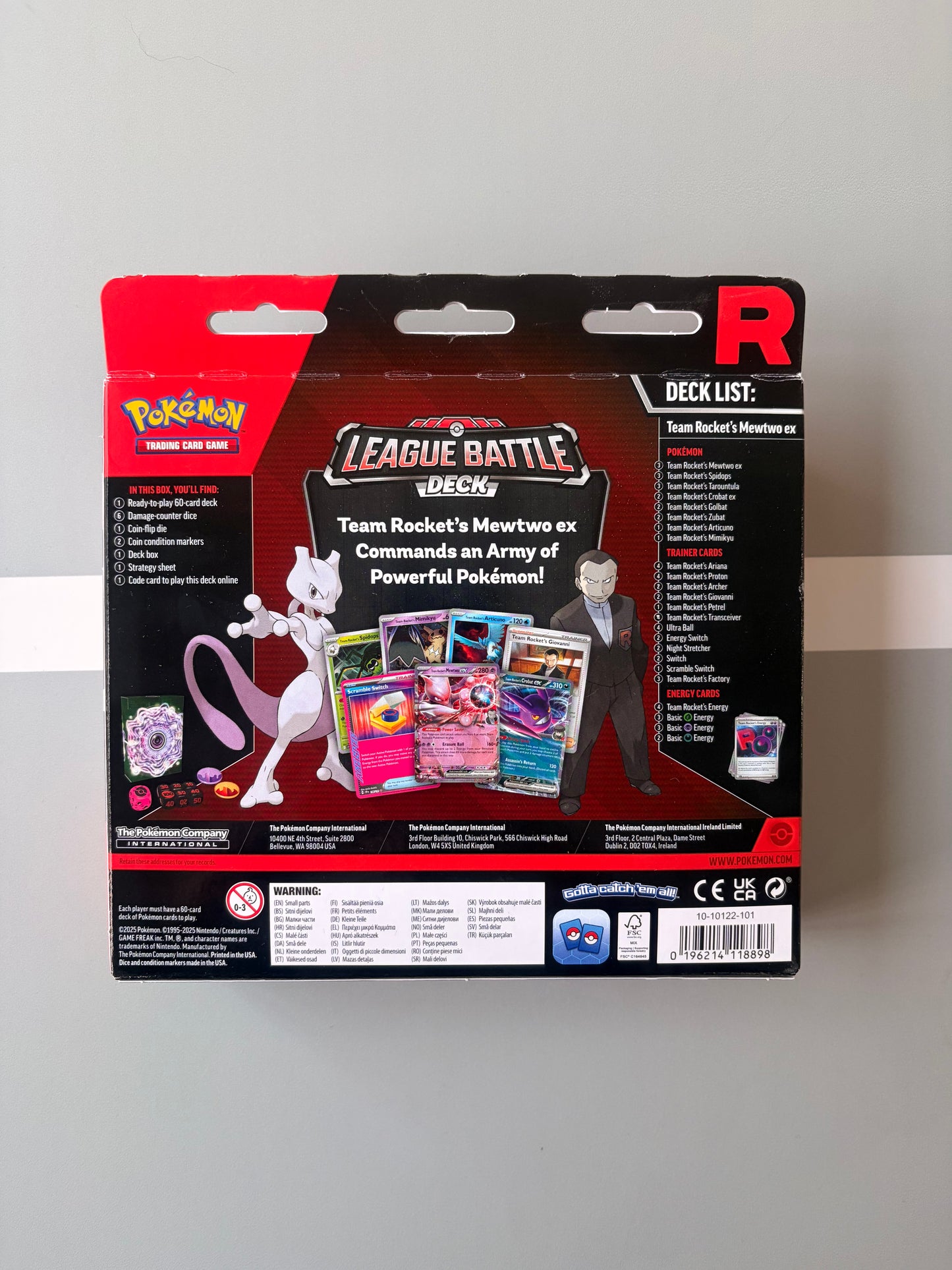 Pokémon TCG League Battle Deck Team Rocket’s Mewtwo ex | MangaBall
