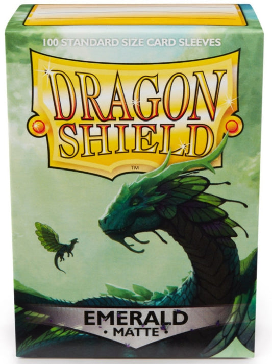 DRAGON SHIELD - SLEEVES STANDARD SIZE MATTE (100) - EMERALD