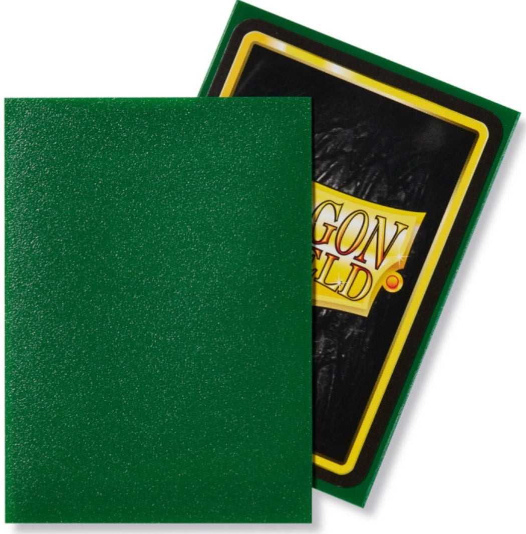DRAGON SHIELD - SLEEVES STANDARD SIZE MATTE (100) - EMERALD