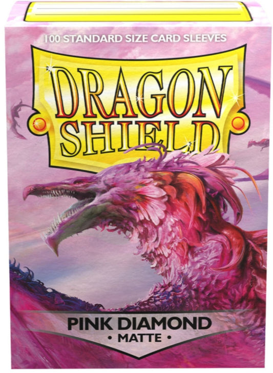 DRAGON SHIELD - SLEEVES STANDARD SIZE MATTE (100) - PINK DIAMOND