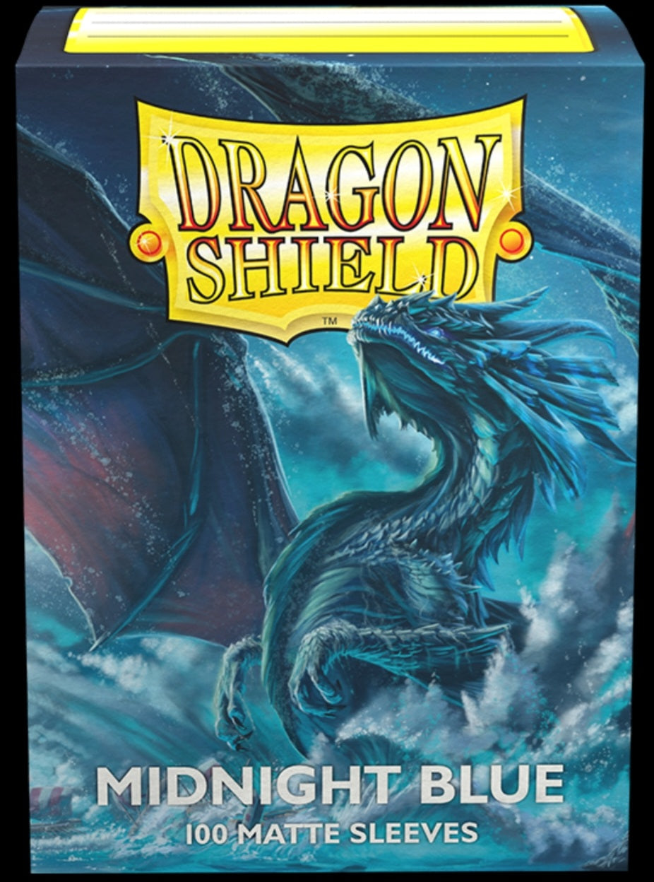 DRAGON SHIELD - SLEEVES STANDARD SIZE MATTE (100) - MIDNIGHT BLUE