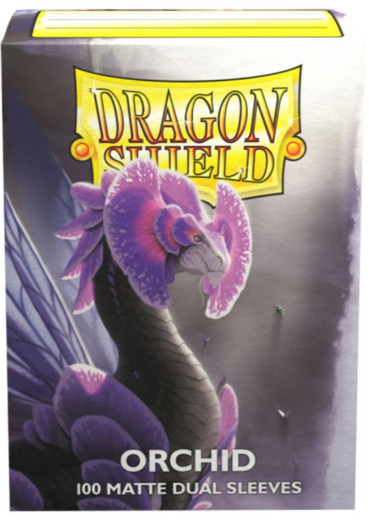 DRAGON SHIELD - SLEEVES STANDARD SIZE MATTE DUAL (100) - ORCHID