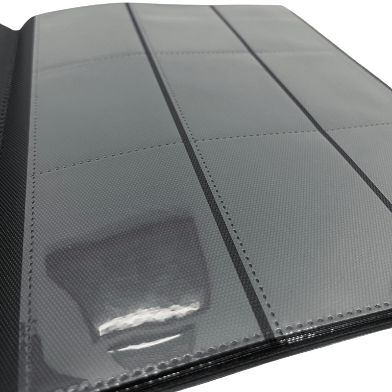 ANDES PROTECTION - 9 POCKET LEATHER CARD BINDER - BLACK