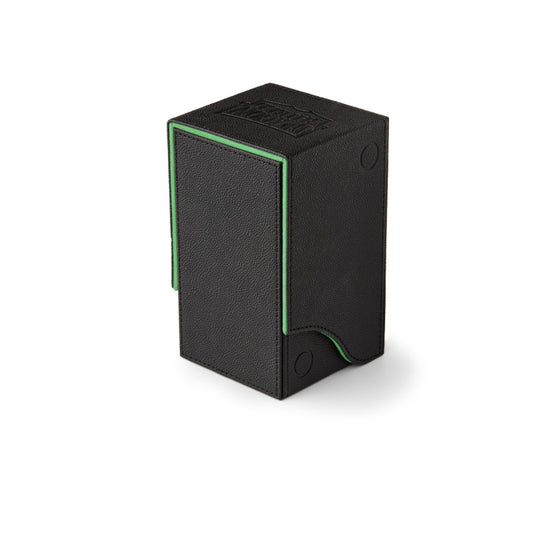 DRAGON SHIELD - NEST+ 100 - DECK BOX WITH DICE HOLDER - BLACK/GREEN