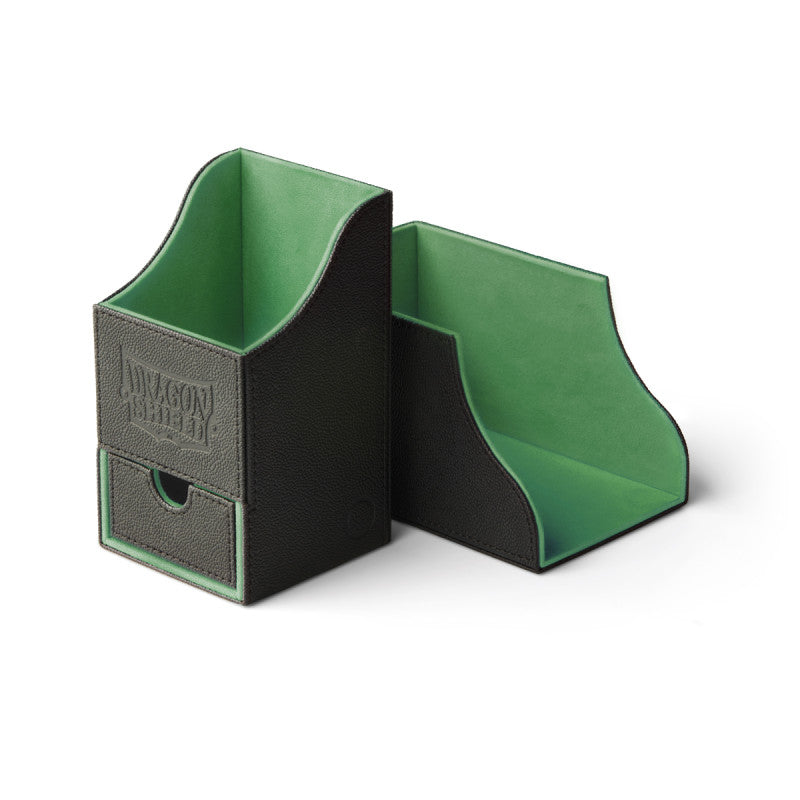 DRAGON SHIELD - NEST+ 100 - DECK BOX WITH DICE HOLDER - BLACK/GREEN